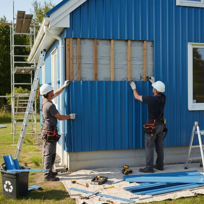 Corrugated Siding Installation