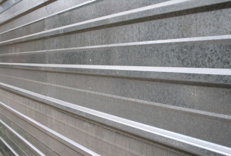Close-up of Corrugated Siding Material